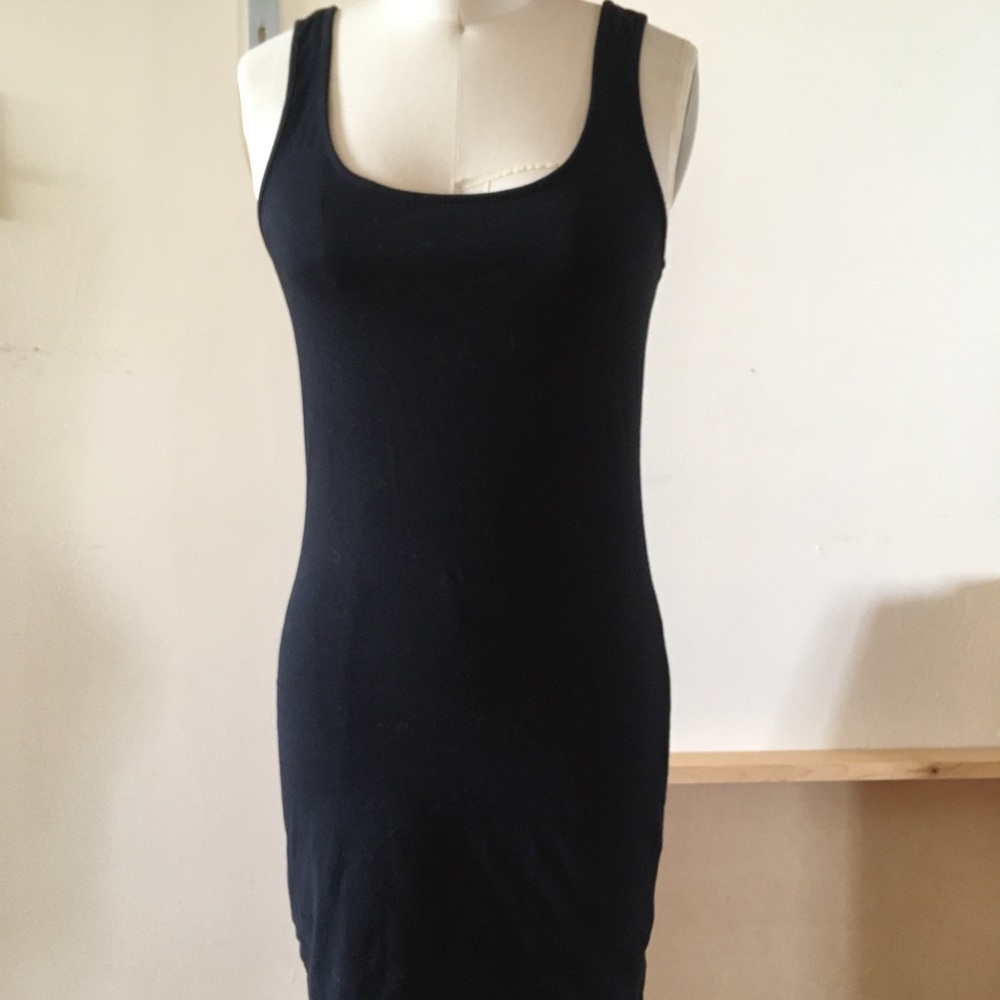 Basic black tank dress